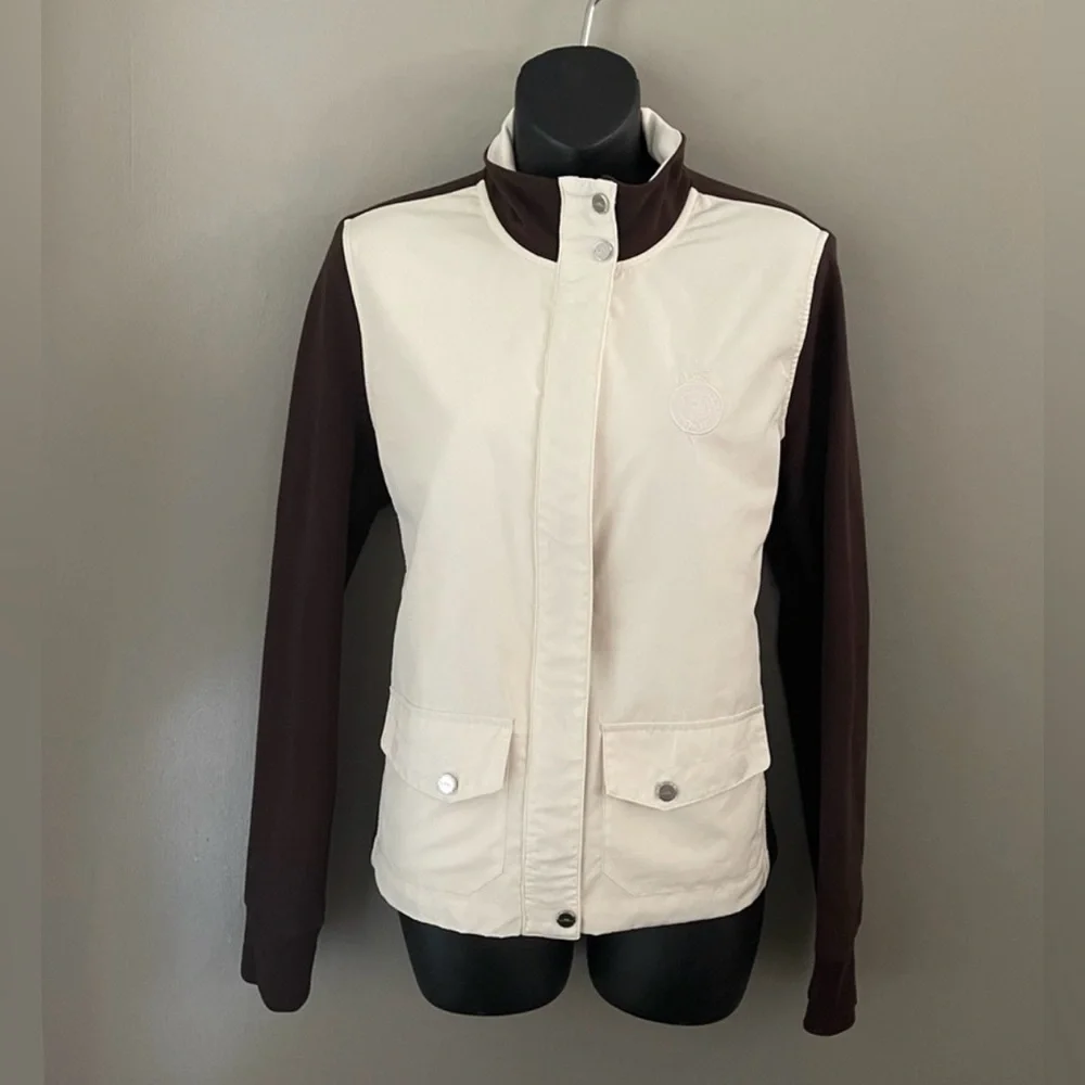 Ralph Lauren Cream and Brown Utility Jacket - Picture 2 of 14